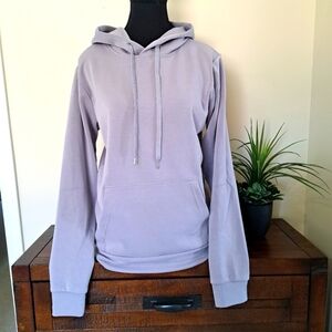 Lazy Pants Brushed Sueded Hoodie Pale Purple Women's Small Cozy Sweatshirt